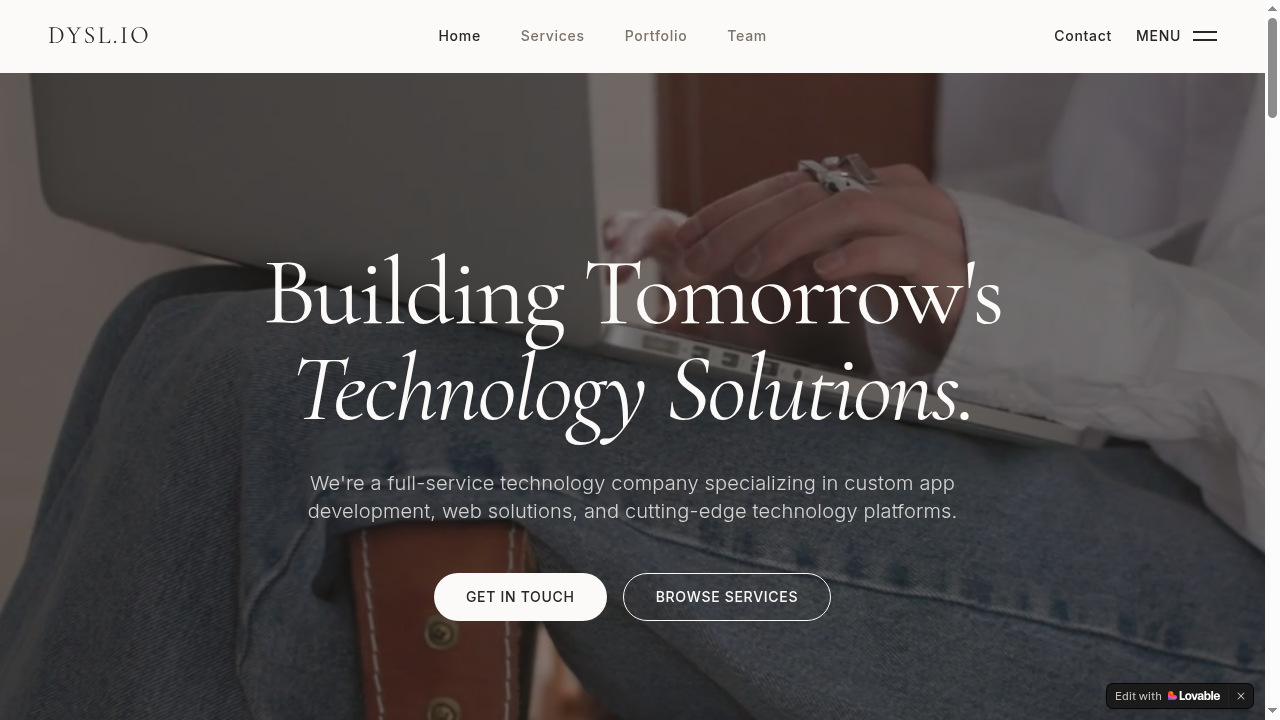 DYSL.io — Marketing Site — Tech Agency Site by Adrienne Nicole