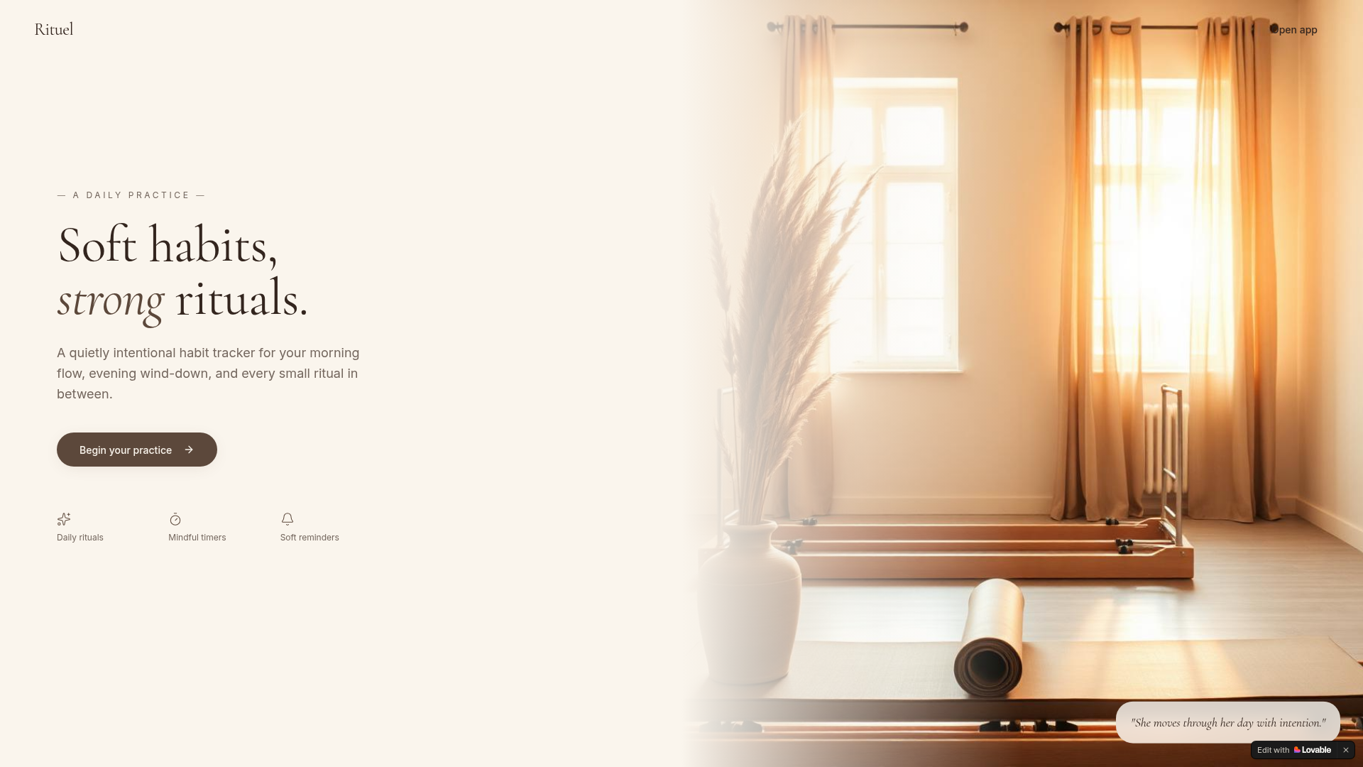 Rituel — Pilates Habit Tracker by Adrienne Nicole